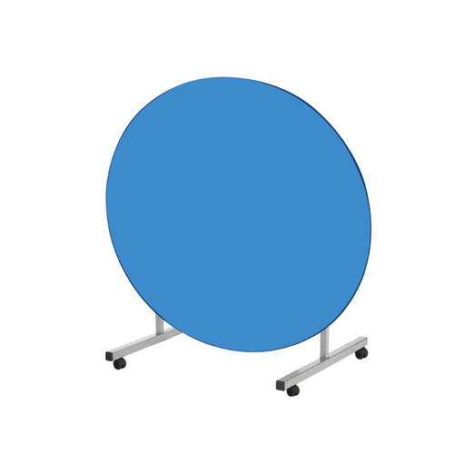 Fully Welded Premium Tilt Top Circular (1200mm Diameter) Dining Table - Red Edge