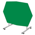 Fully Welded Premium Tilt Top Irregular Octagonal (1380 x 1000mm) Dining Table - Red Edge