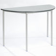 Fully Welded Premium Semi-Circular (1200mm Diameter) Spiral Stacking Table - Blue Edge