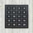 Outdoor  1-20 Chalkboard