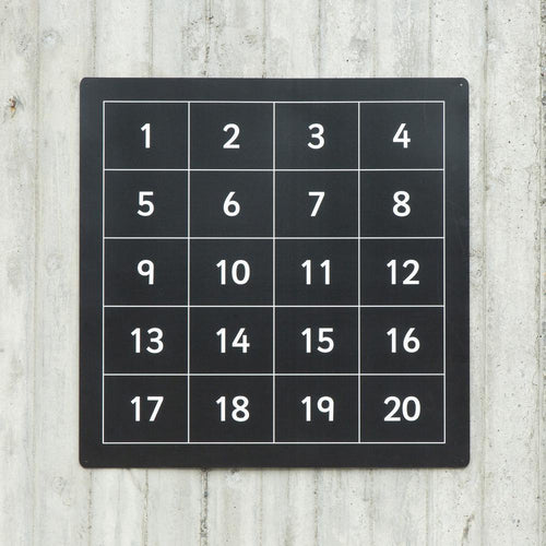 Outdoor  1-20 Chalkboard