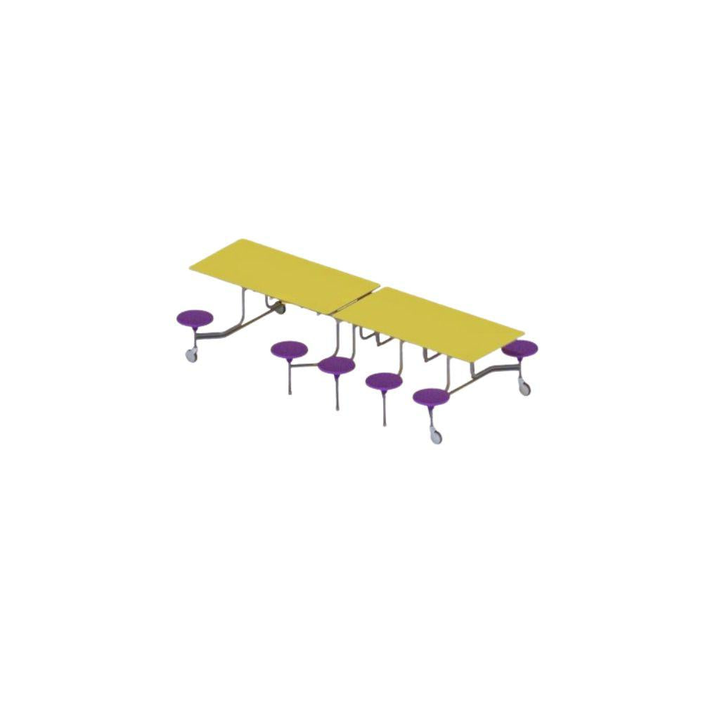 Signature Range - 10 Seat + 2 Space Wheelchair Access 10ft Mobile Foldable Dining Table
