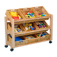 Single 9 Wicker Basket Classroom Tidy