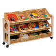 Single 12 Wicker Basket Classroom Tidy