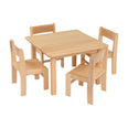 Square Table Solid Beech 690mm