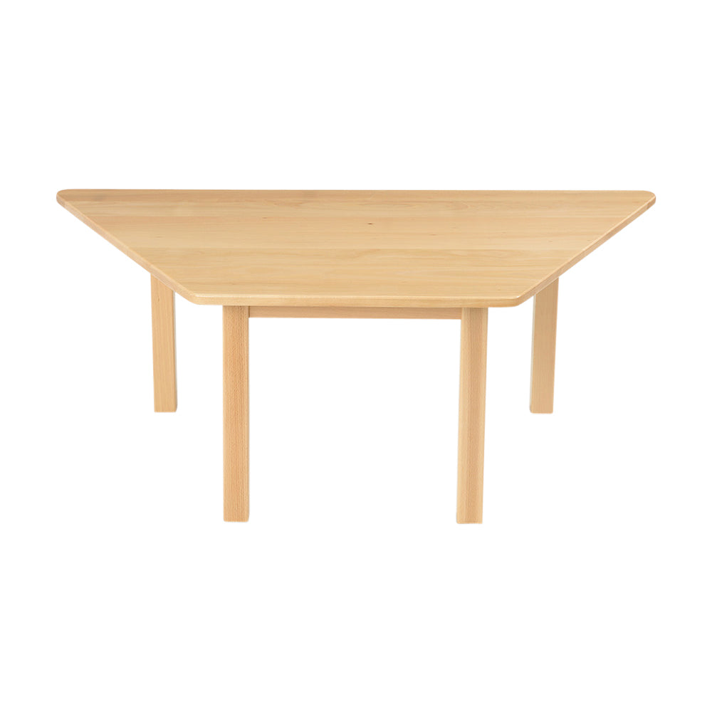 Trapezoidal Solid Beech Table 1100mm