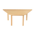 Trapezoidal Solid Beech Table 1100mm
