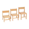21cm Beech Stacking Chairs (4 Pack)