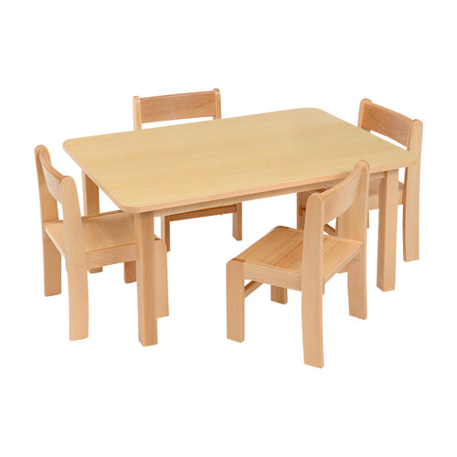 Rectangular Table Beech Veneer 960mm