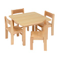 Square Table Beech Veneer 690mm