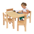 Square Table Beech Veneer 690mm