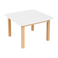 Square White Table Melamine Top
