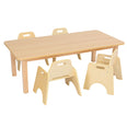Rectangular Beech Table MFC Top