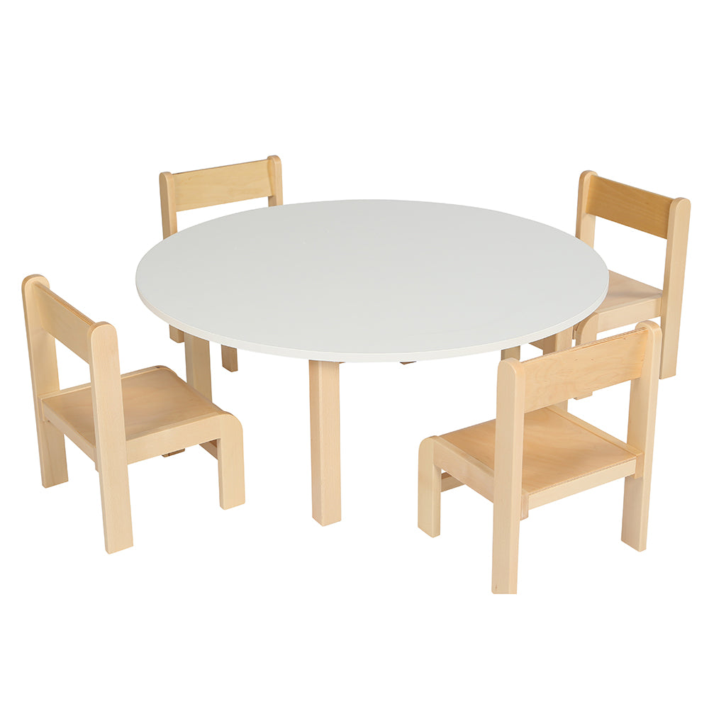 Circular White Table Melamine Top