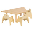 Trapezoidal Beech Table MFC Top