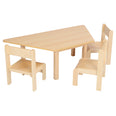 Trapezoidal Beech Table MFC Top