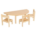 Half Circle Beech Table MFC Top