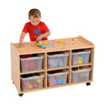 6 Deep Horizontal SSS Unit with Clear Trays Static/Mobile