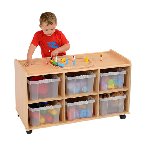 6 Deep Horizontal SSS Unit with Clear Trays Static/Mobile