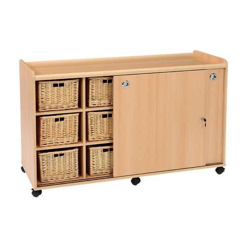 12 Deep SSS Unit with Wicker Baskets & Doors