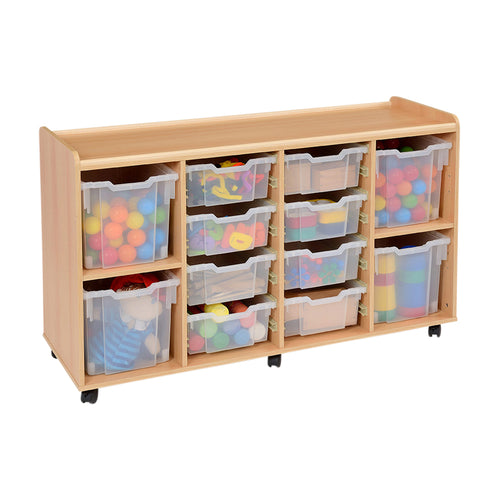 4 Jumbo 8 Deep Clear Tray Unit