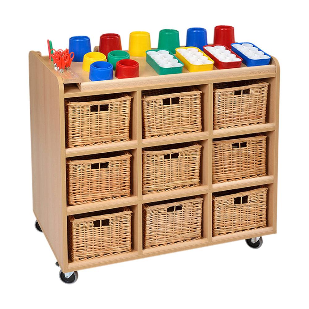 Mobile Art Resources Trolley with 24 Trays