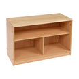 RS Open Bookcase with Solid Back