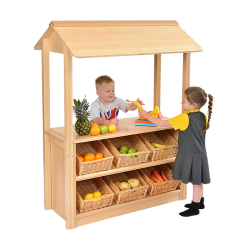RS Shop Canopy with Angled Tidy and Baskets