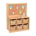 RS 6 Basket Storage Unit with Cork Divider