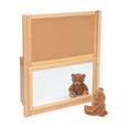 RS Open Bookcase with Inset Panel and Cork Divider