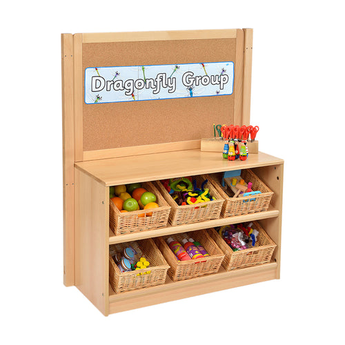 RS Angled Tidy Store with Baskets and Cork Divider