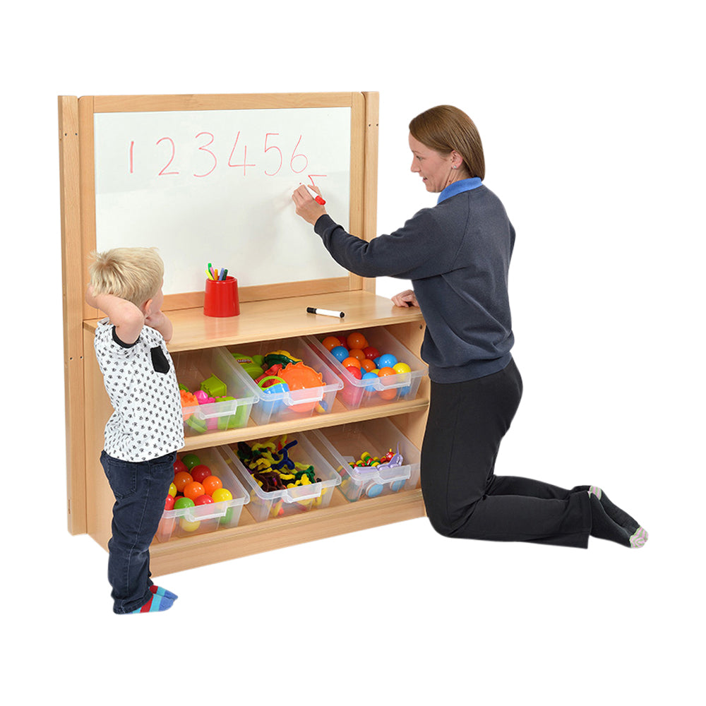 RS Angled Tidy Store with Trays and Drywipe/Mirror Divider