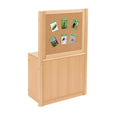 RS 2 Bay A4 4 Deep and 4 Shallow Clear Tray Unit and Cork/Drywipe Divider