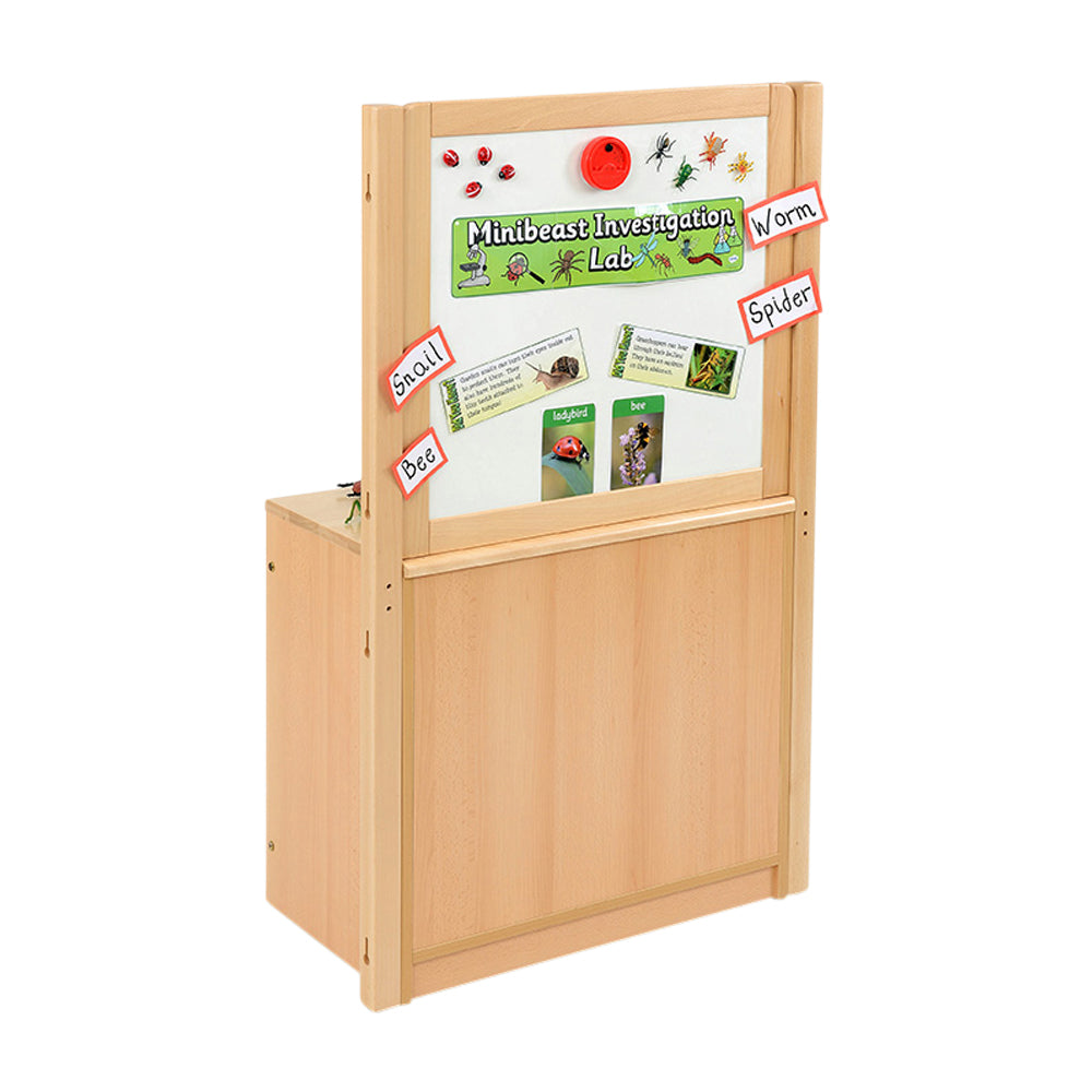 RS 2 Bay A4 12 Shallow Clear Tray Unit and Cork/Drywipe Divider