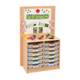 RS 2 Bay A4 12 Shallow Clear Tray Unit and Cork/Drywipe Divider