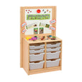 RS 2 Bay A4 4 Deep and 4 Shallow Clear Tray Unit and Cork/Drywipe Divider