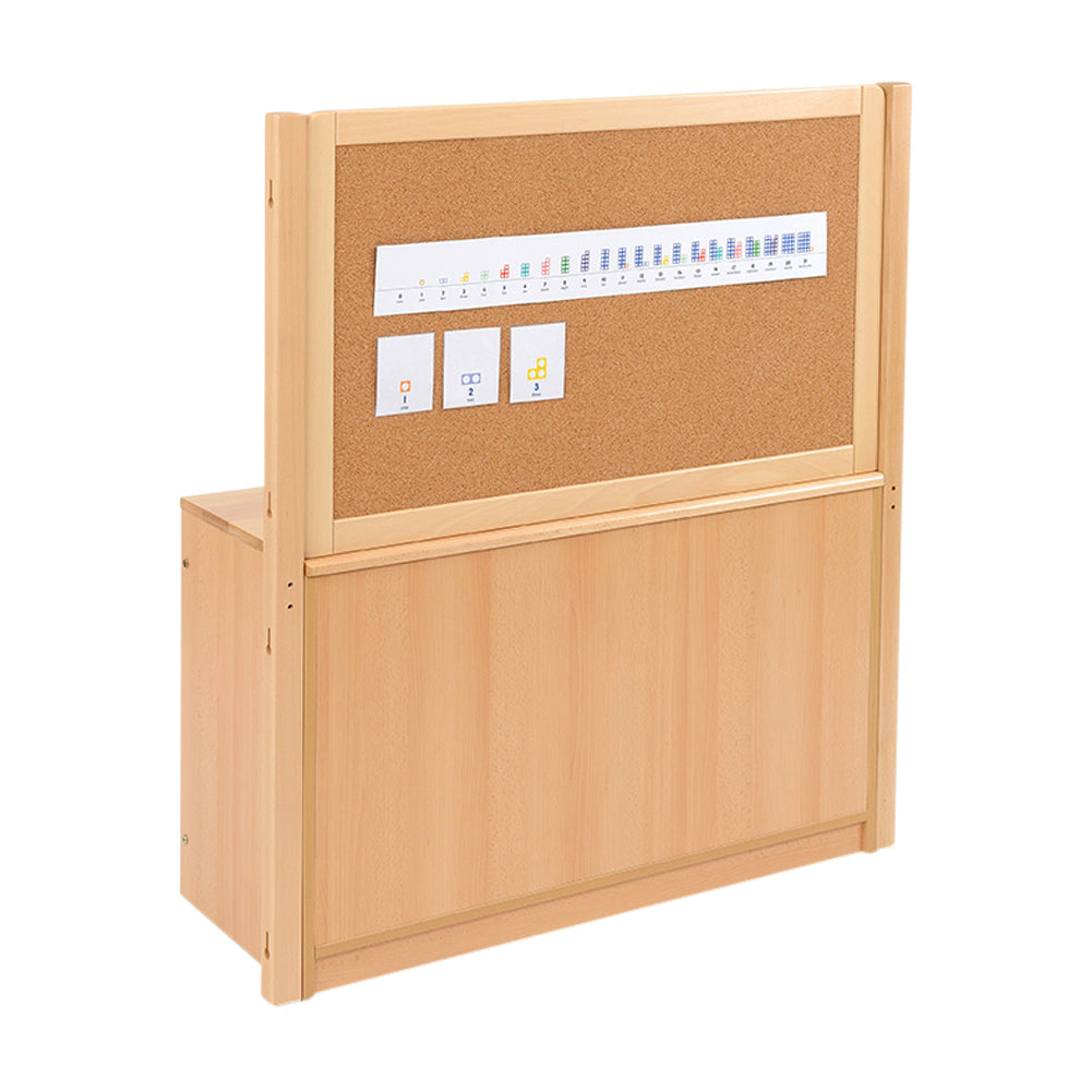 RS 3 Bay A4 18 Shallow Clear Tray Unit and Cork/Drywipe Divider