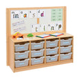 RS 4 Bay A4 12 Deep Clear Tray Unit and Cork/Drywipe Divider
