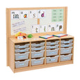 RS 4 Bay A4 8 Deep and 8 Shallow Clear Tray Unit and Cork/Drywipe Divider