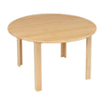 Devon Circular Solid Beech Table (1000mm Dia)