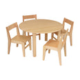 Devon Circular Solid Beech Table (1000mm Dia)