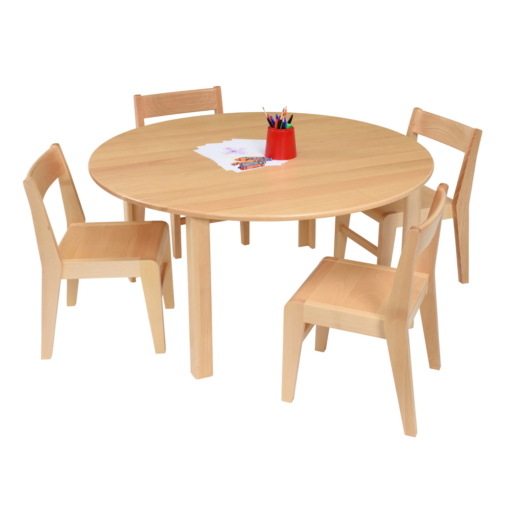 Devon Circular Solid Beech Table (1200mm Dia)