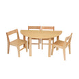 Devon Half Circle Solid Beech Table