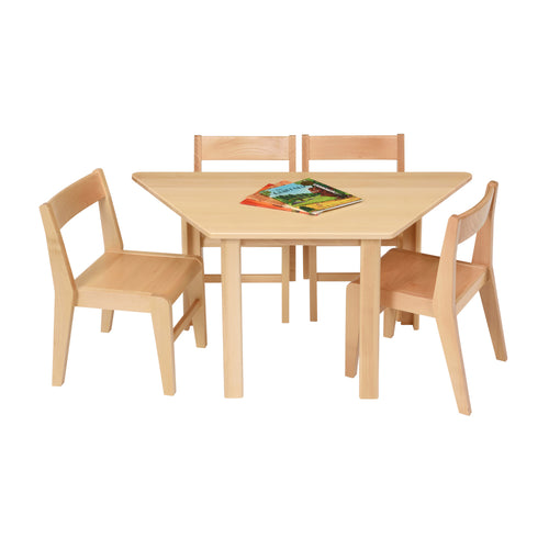 Devon Trapezoidal Solid Beech Table