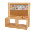 Rs Toddler Open 2 Cubby Unit with Cork Board
