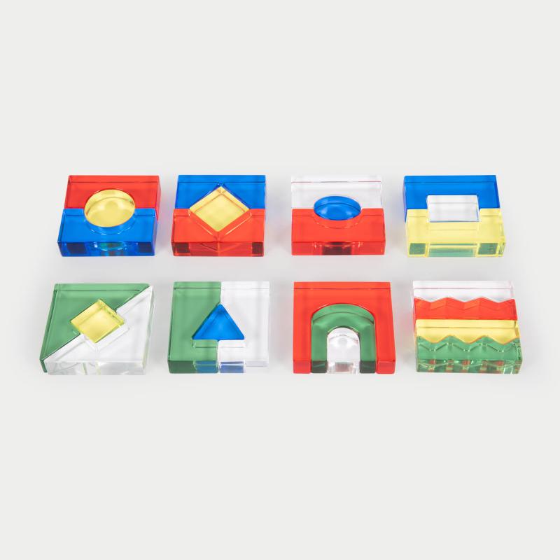 COLOUR CRYSTAL BLOCK SET