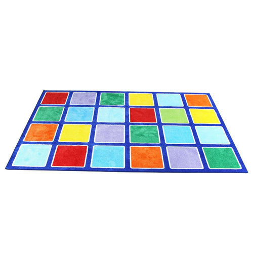 Rainbow Rectangle Placement Carpet