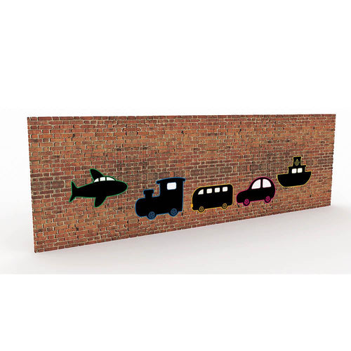 Transport Chalkboards Set of 5