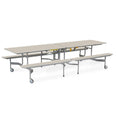 Space Saver 12-16 Seat 10ft Rectangular Mobile Foldable Bench Dining Table