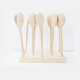 Wooden Block with 13 Wooden Spoons